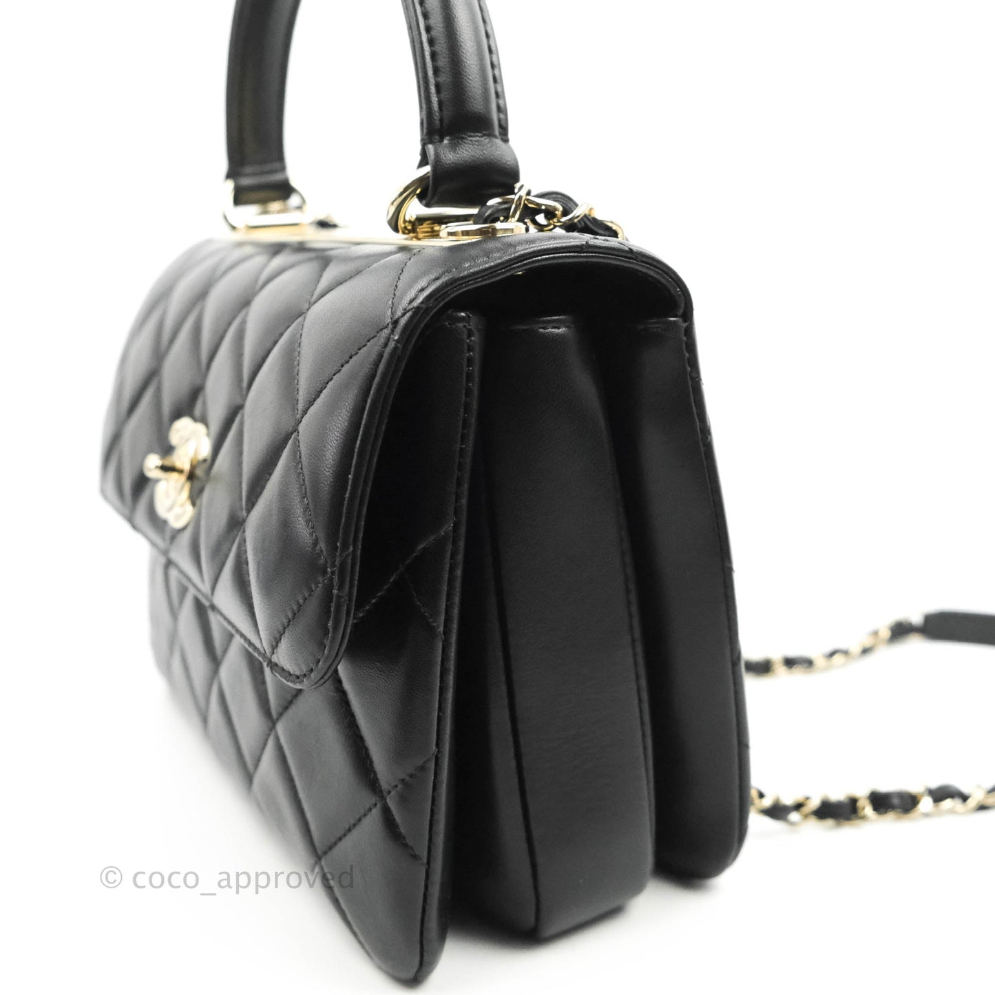 Chanel Trendy CC Small Black Lambskin Gold Hardware