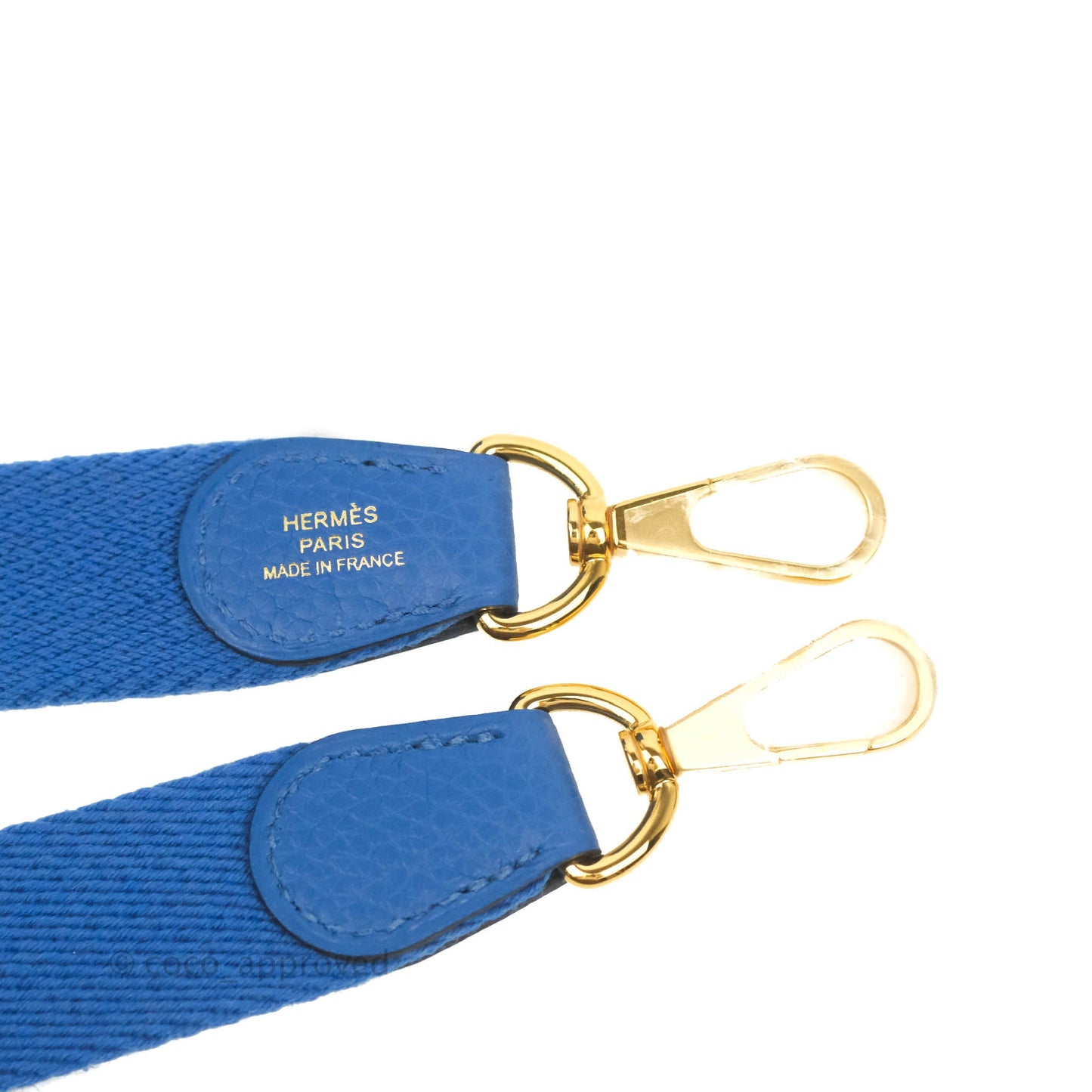 Hermès Clemence Mini Evelyne Blue Hydra Gold Hardware