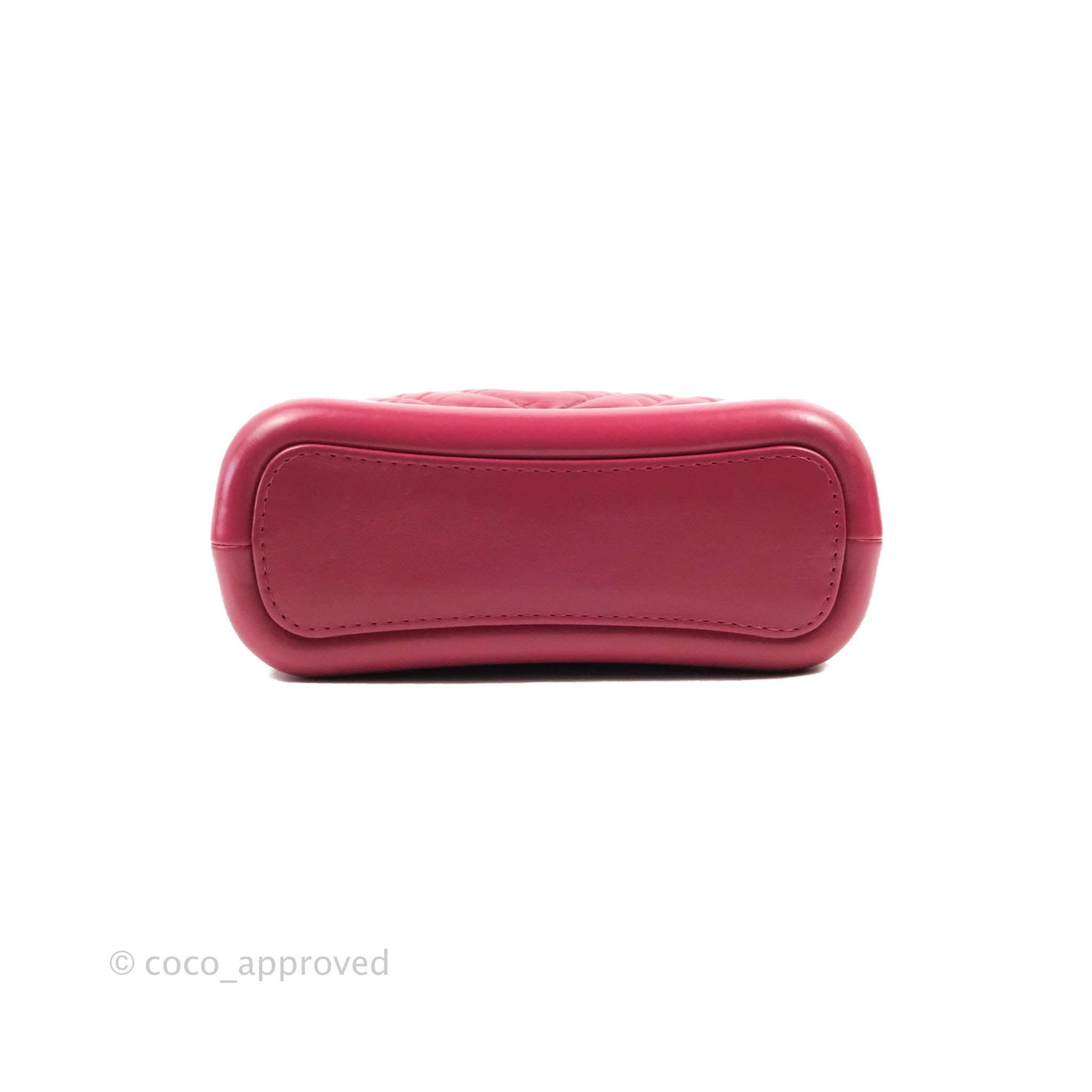 Chanel Chevron Small Gabrielle Hobo Dark Pink Calfskin Mixed Hardware