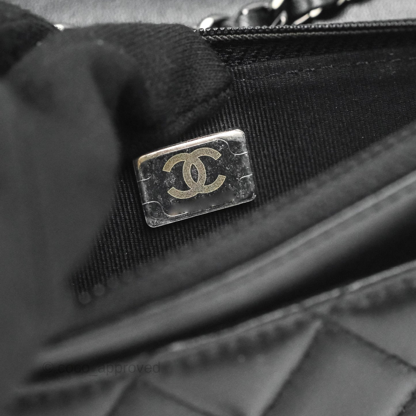 Chanel Trendy CC WOC Black Lambskin So Black Hardware