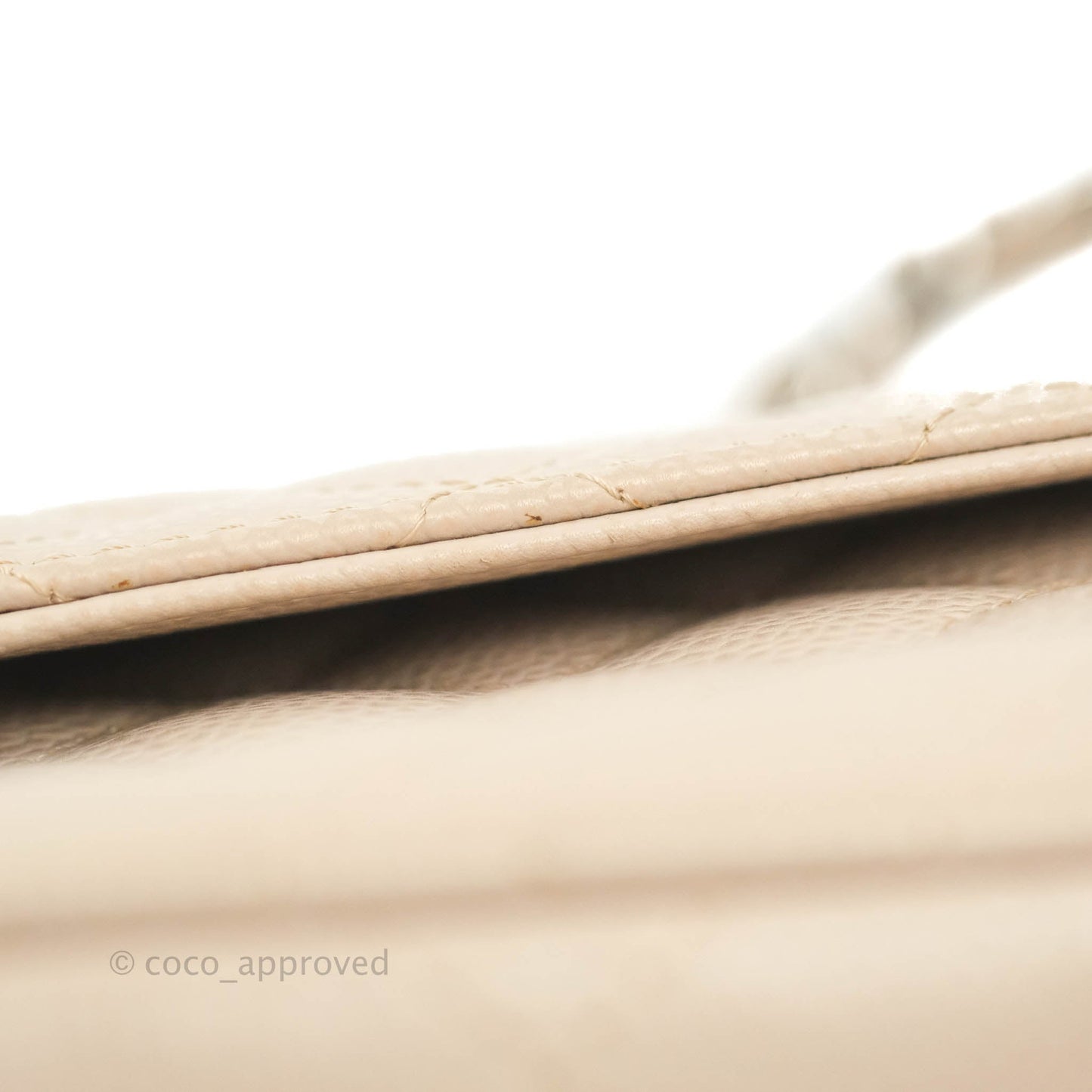 Chanel Quilted East West Flap Pale Pink Caviar Silver Hardware