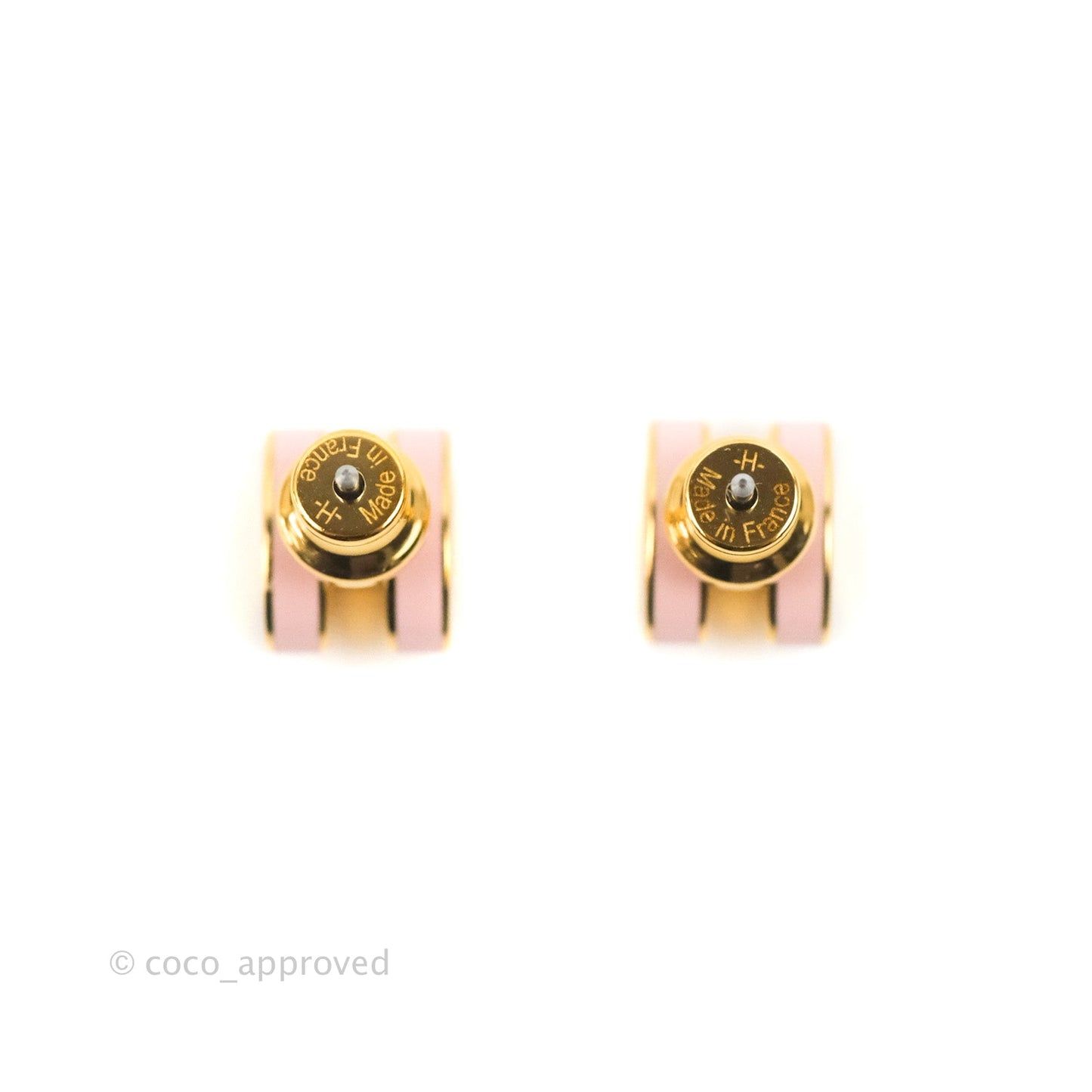Hermès Mini Pop H Earrings Rose Gold Hardware