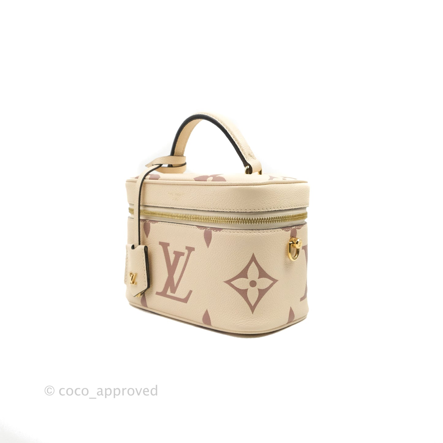 Louis Vuitton Empreinte Monogram Giant Vanity PM Creme Bois De Rose