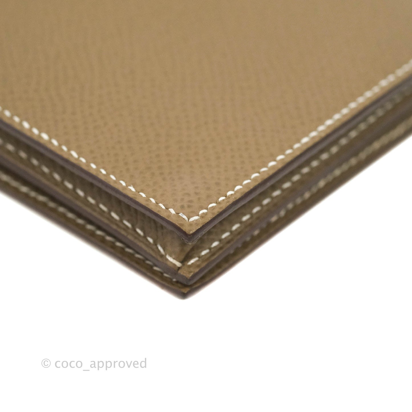 Hermès Bearn Wallet Etoupe Epsom Gold Hardware