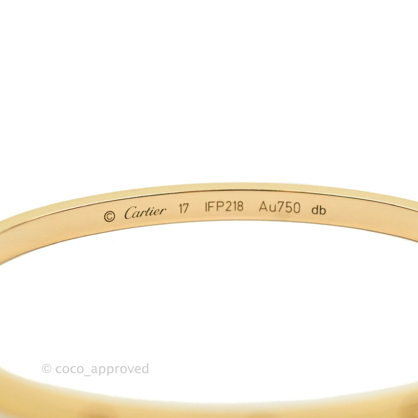 Cartier Small Love Bracelet Rose Gold Size 17