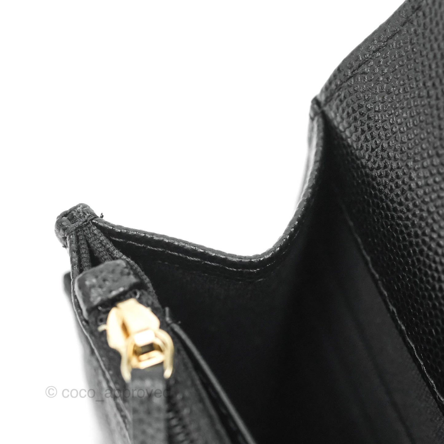 Chanel Quilted WOC Black Caviar Gold Hardware With Charms