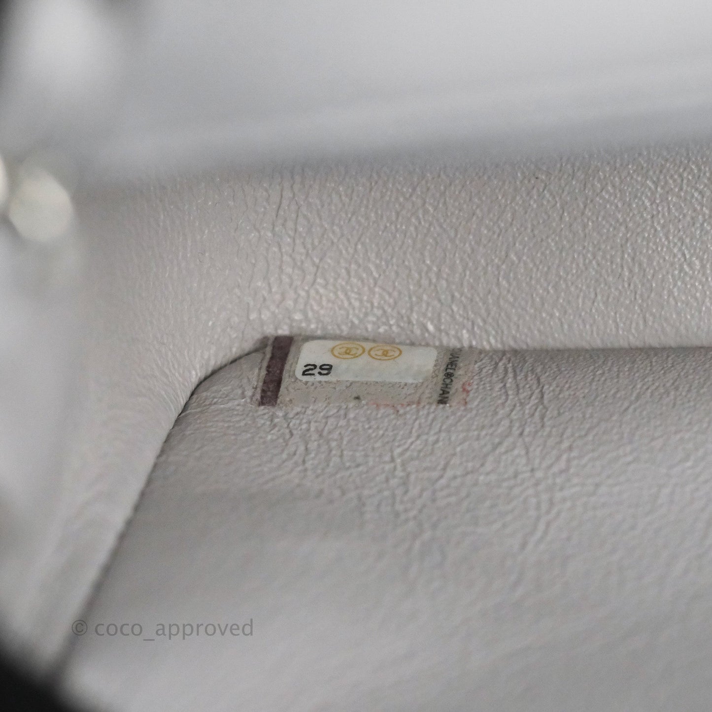 Chanel Quilted Mini Rectangular Flap Light Grey Lambskin Silver Hardware