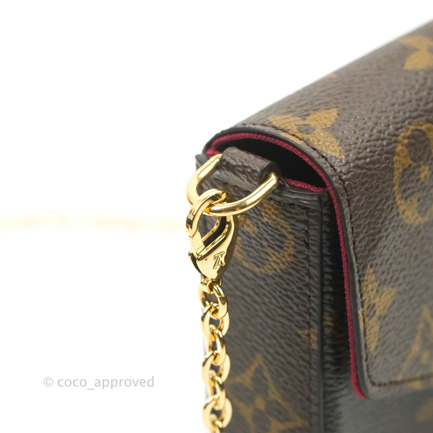 Louis Vuitton Félicie Pochette Monogram Canvas Fuchsia Pink
