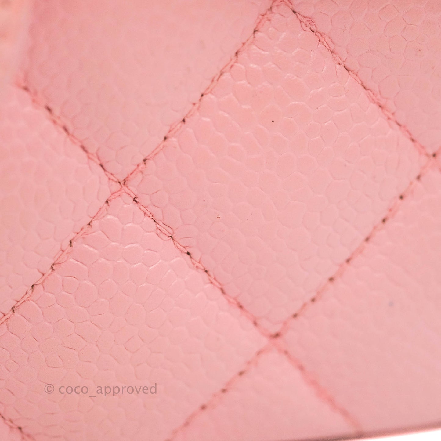 Chanel Quilted Vintage Mini Square Flap Pink Caviar Pink Hardware