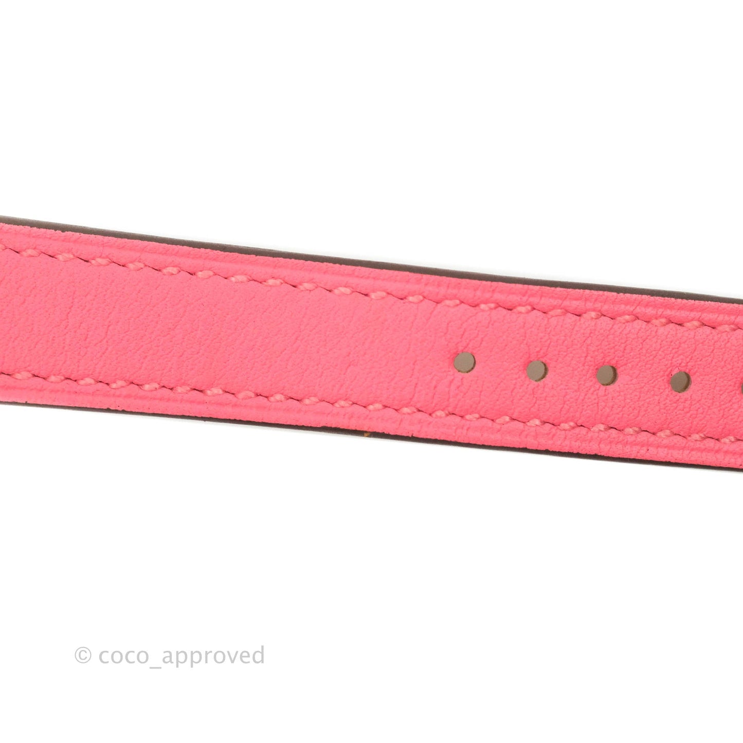 Hermès Cape Cod Steel Watch PM Pink Swift Calfskin