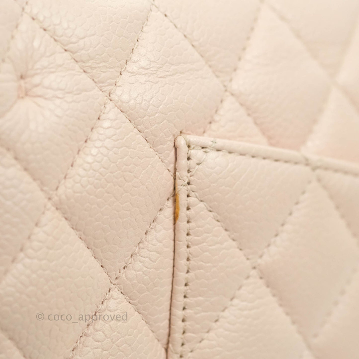 Chanel Classic M/L Medium Flap Quilted Sakura Pink Caviar Silver Hardware