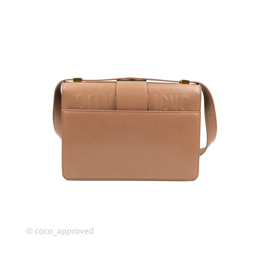 Dior 30 Montaigne Bag Rose Des Vents Crinkled Calfskin Gold Hardware