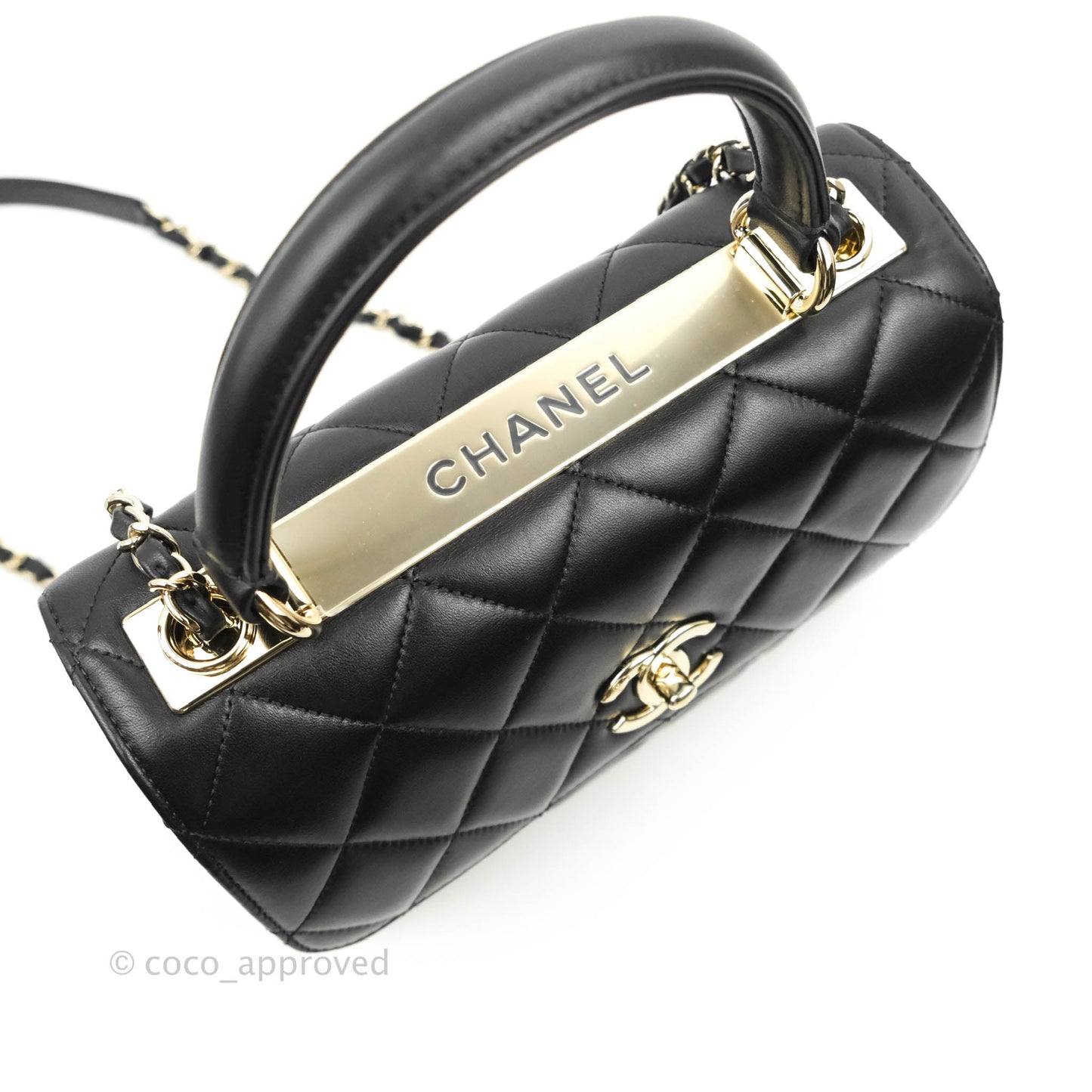 Chanel Trendy CC Small Black Lambskin Gold Hardware