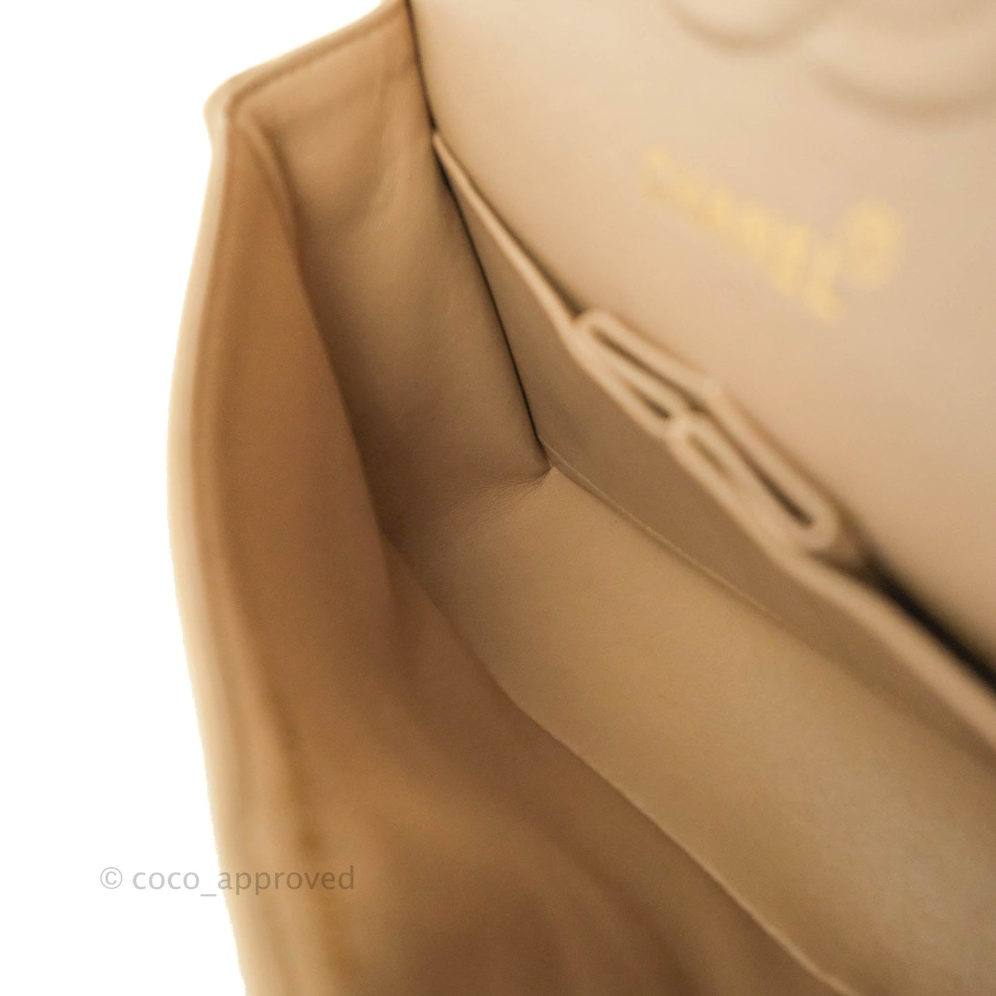 Chanel Classic Vintage Small Flap Beige Lambskin 24K Gold Hardware