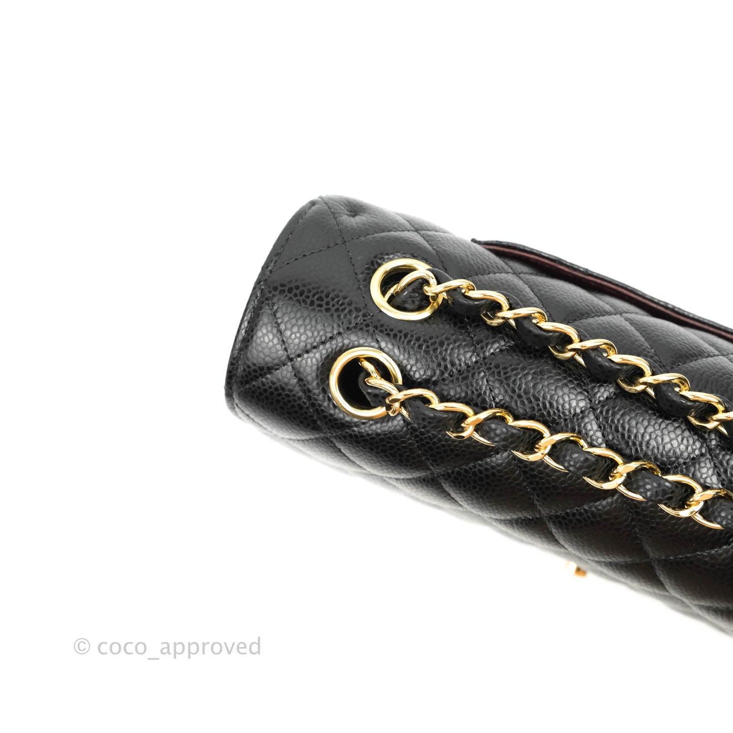 Chanel Classic M/L Medium Double Flap Black Caviar Gold Hardware