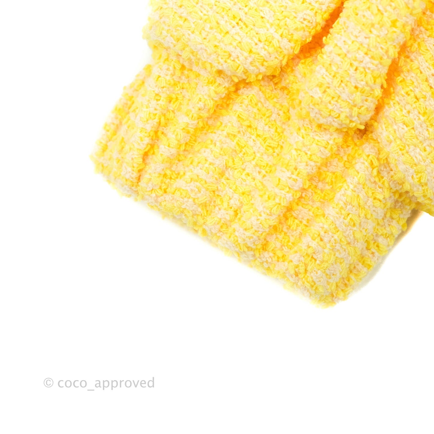 Chanel Yellow Tweed Jacket 21S