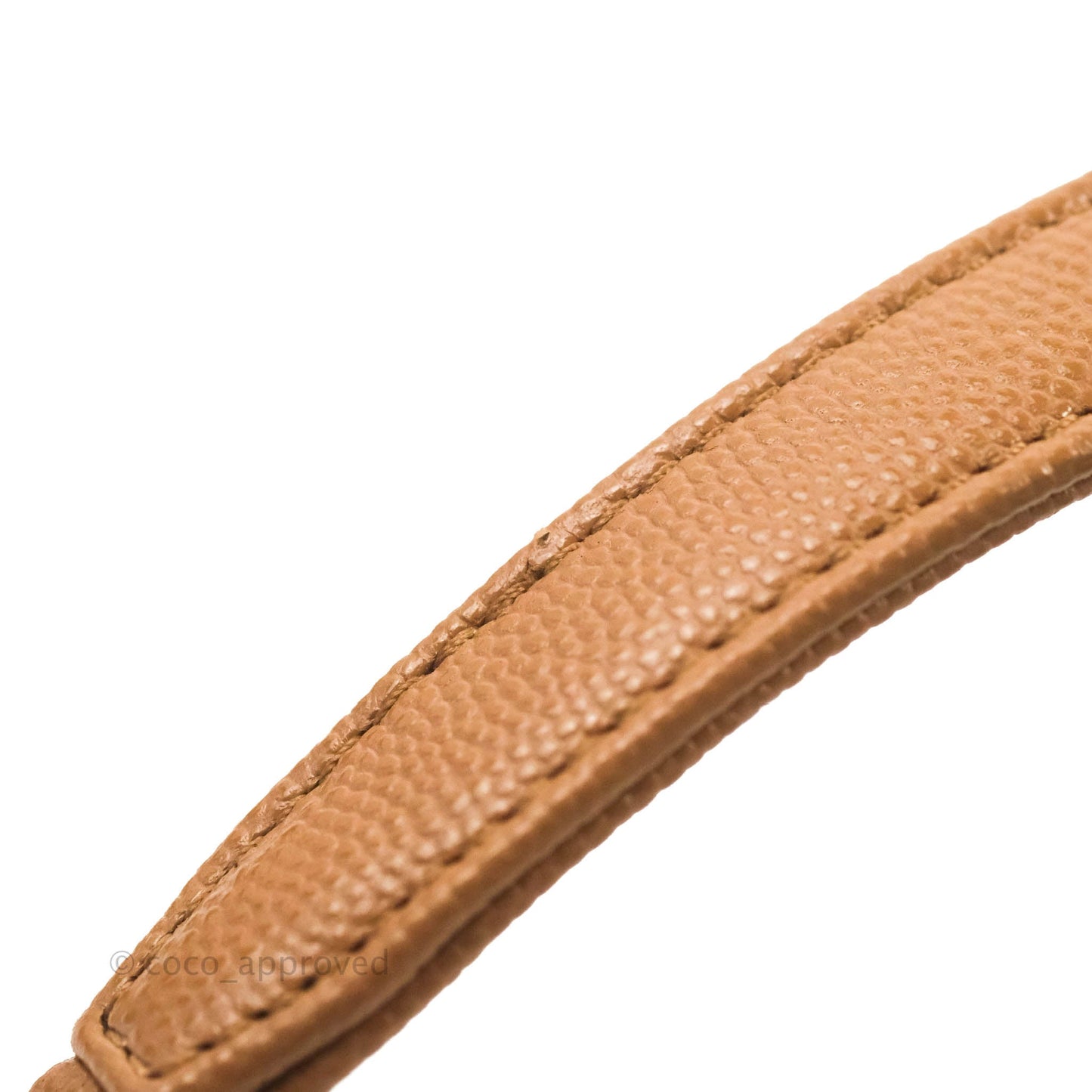 Chanel Mini Coco Handle Quilted Dark Beige Caramel Caviar Lizard Embossed Handle Gold Hardware