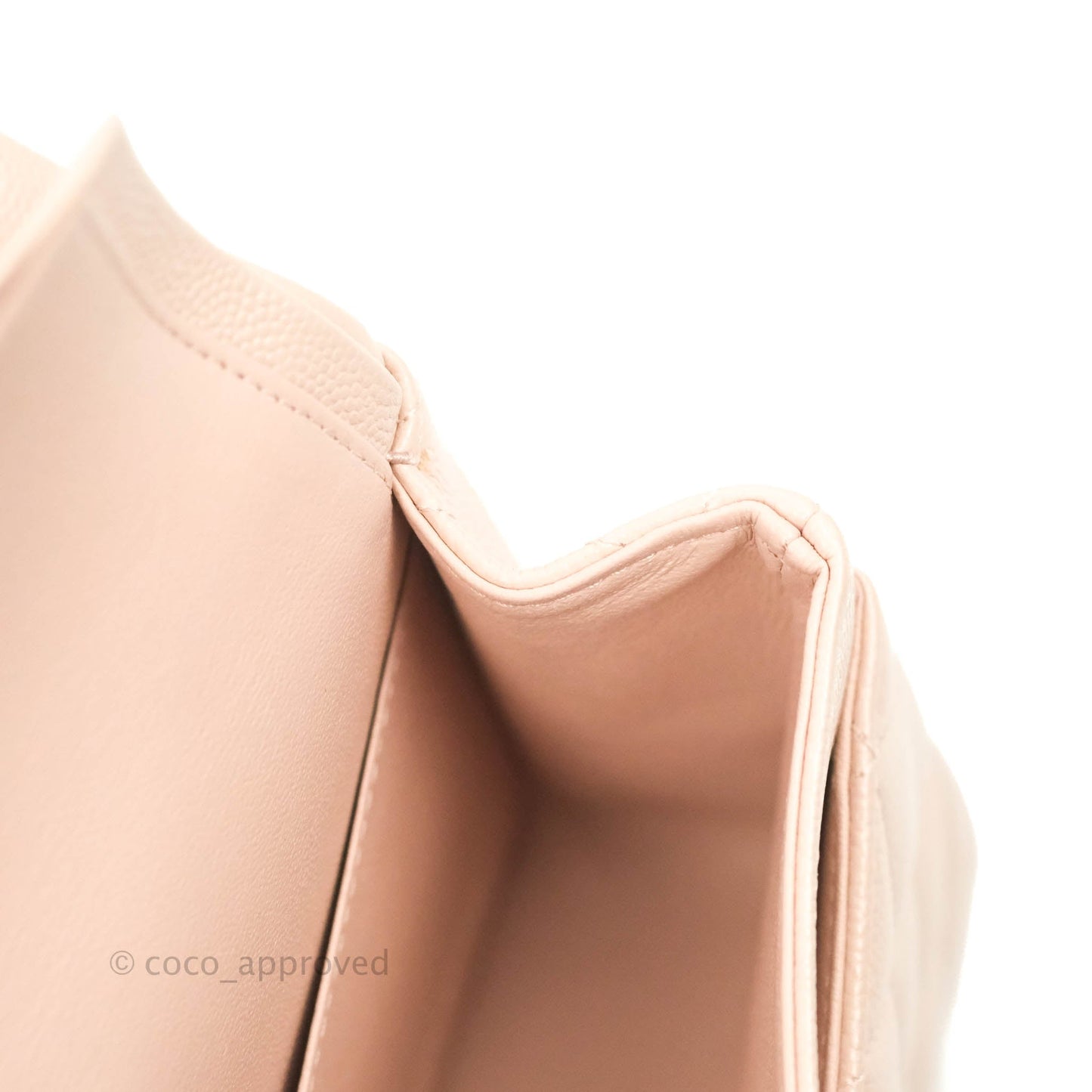Chanel Small Classic Quilted Flap Rose Clair Pink Caviar Gold Hardware 21C