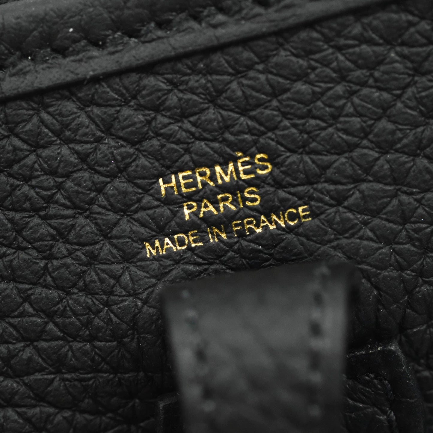 Hermès Clemence Mini Evelyne TPM Black Gold Hardware