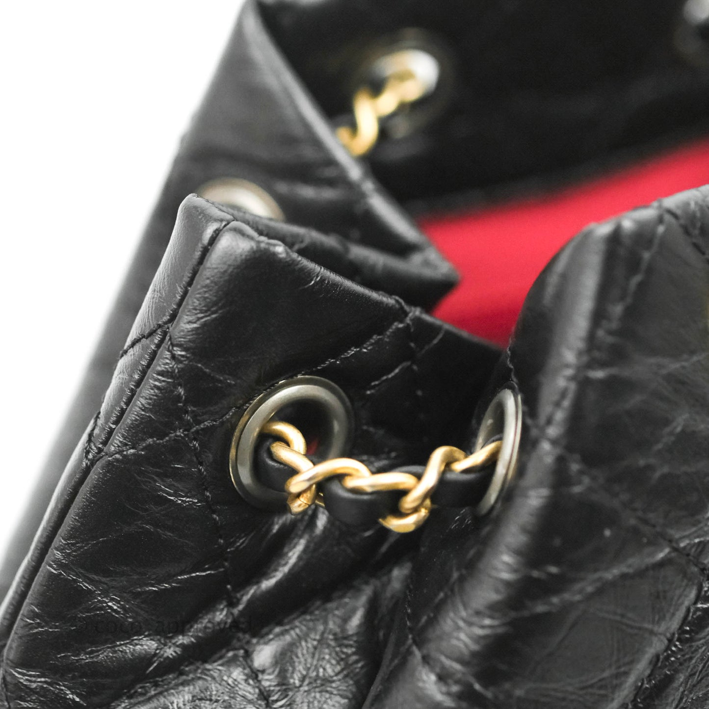 Chanel Small Gabrielle Backpack Black Aged Calfskin