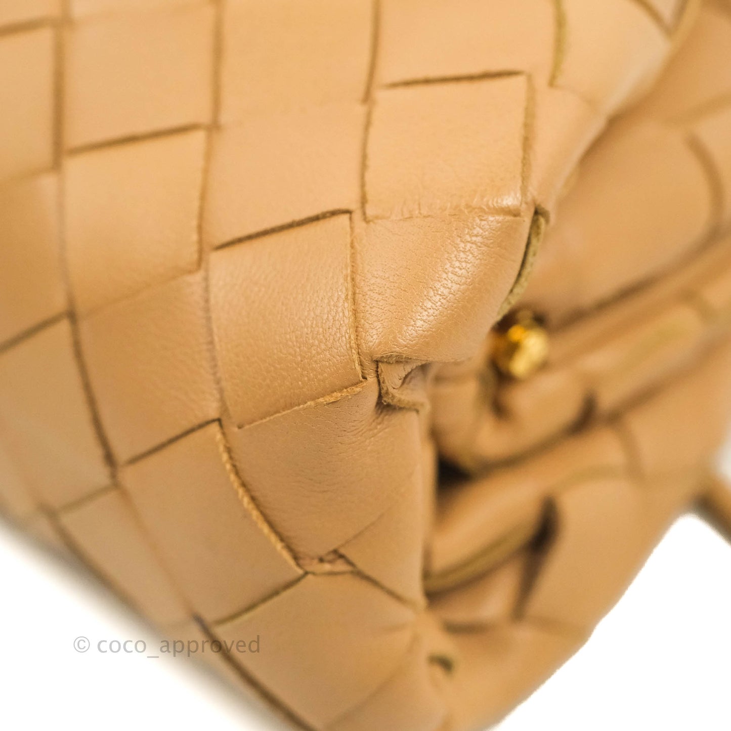 Bottega Veneta Nappa Intrecciato The Mini Pouch Carmel