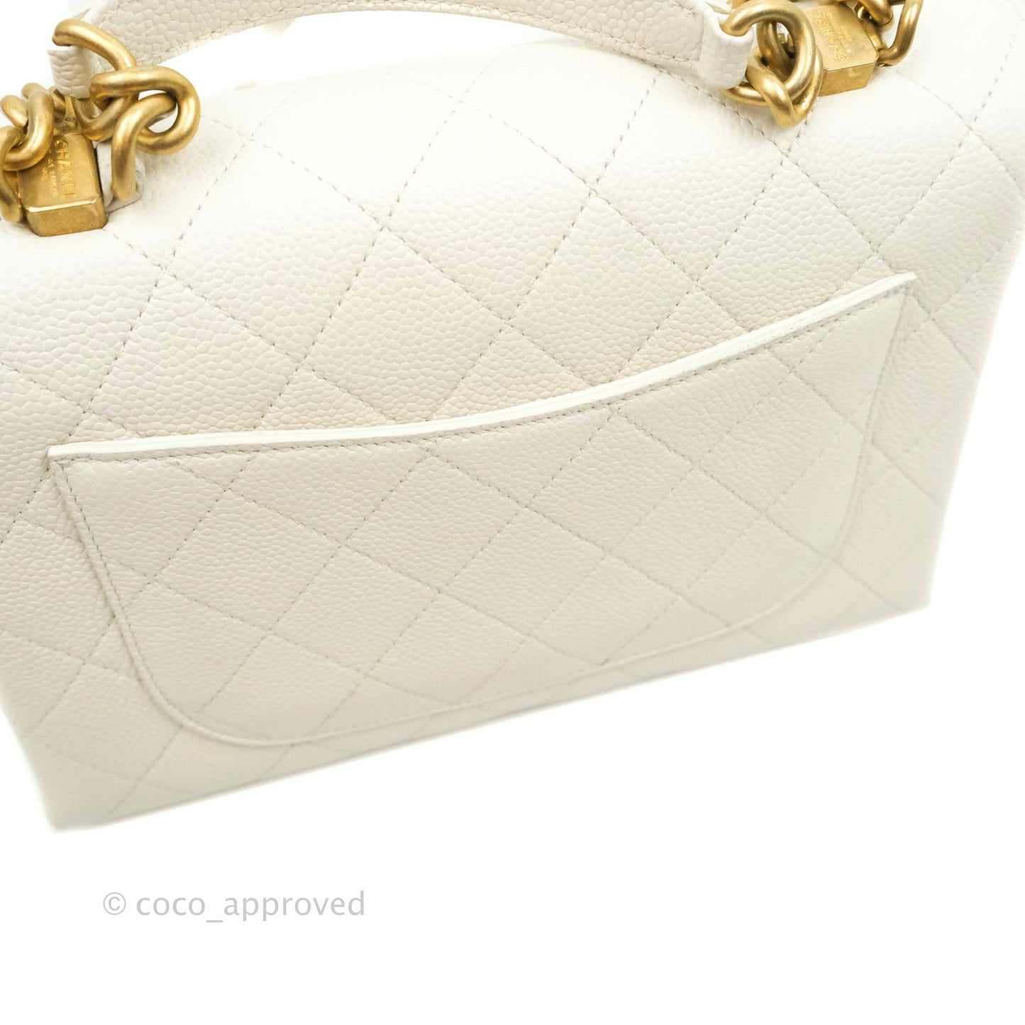 Chanel Chic Affinity Small Grained Calfskin Ivory Gold Hardware