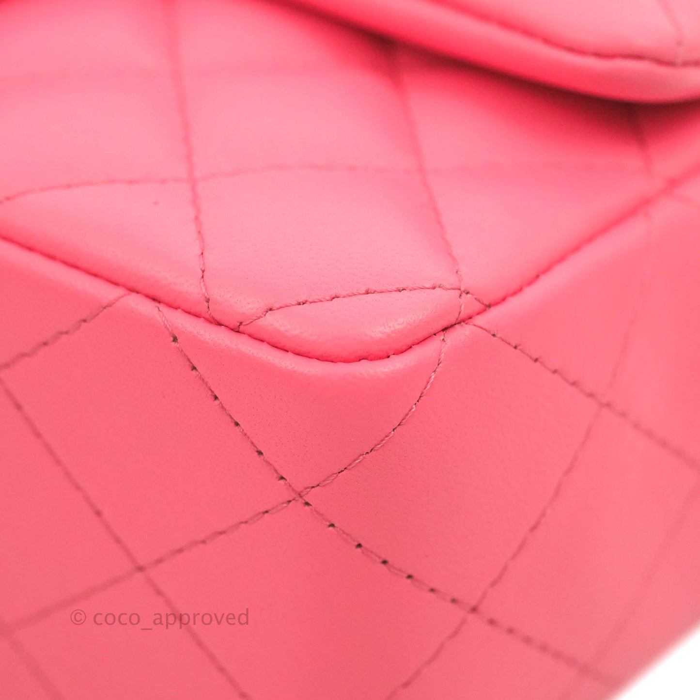 Chanel Quilted Mini Rectangular Flap Pink Lambskin Gold Hardware