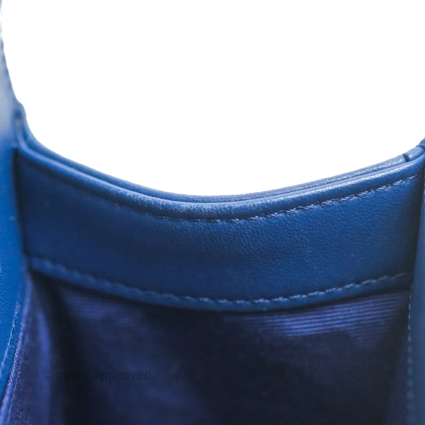 Chanel Quilted Medium Boy Blue Calfskin Ruthenium Hardware