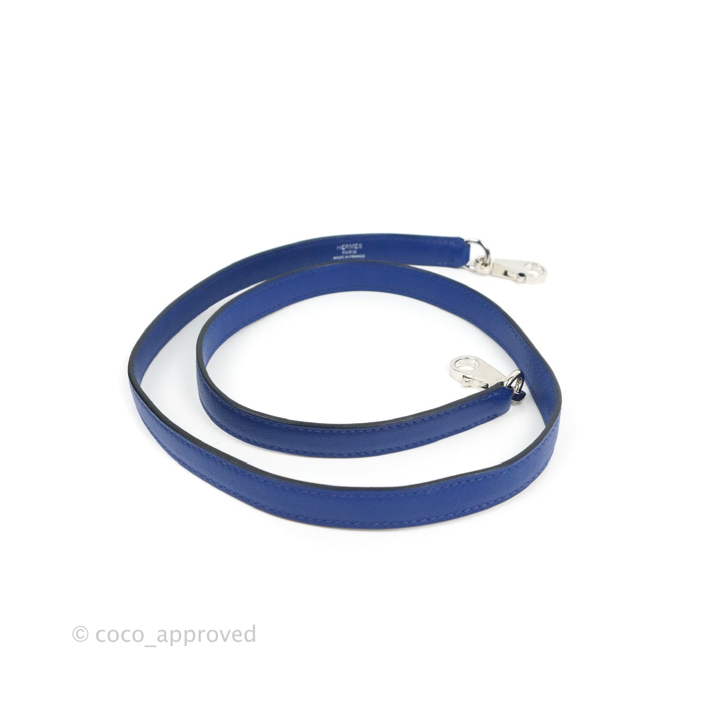 Hermès Bolide 1923 31 Bleu Royal Evercolor Palladium Hardware