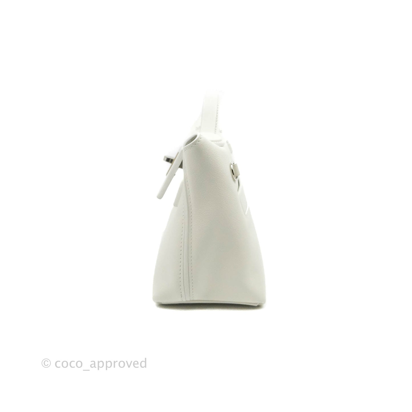 Hermès 24/24 21 Mini Blanc Evercolour Swift Palladium Hardware