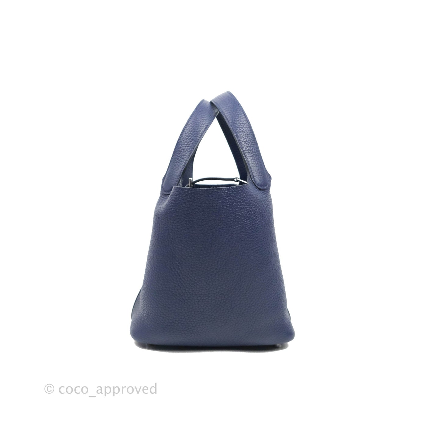 Hermès Picotin Lock 18 PM Bleu Encre Clemence Palladium Hardware