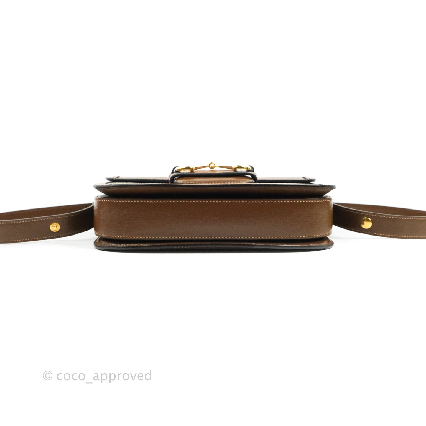 Gucci Horsebit 1955 GG Supreme Canvas Brown Shoulder Bag Gold Hardware