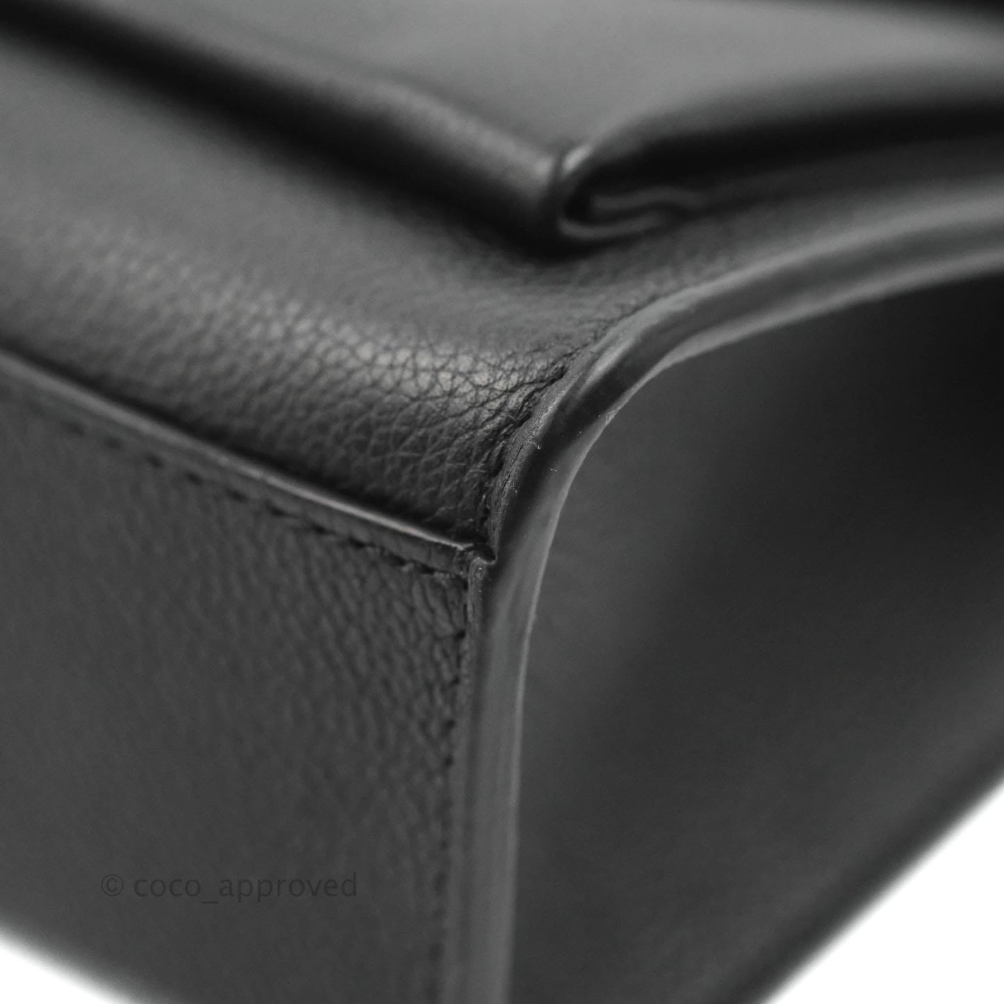 Louis Vuitton My Lockme BB Bag Black Calfskin Silver Hardware