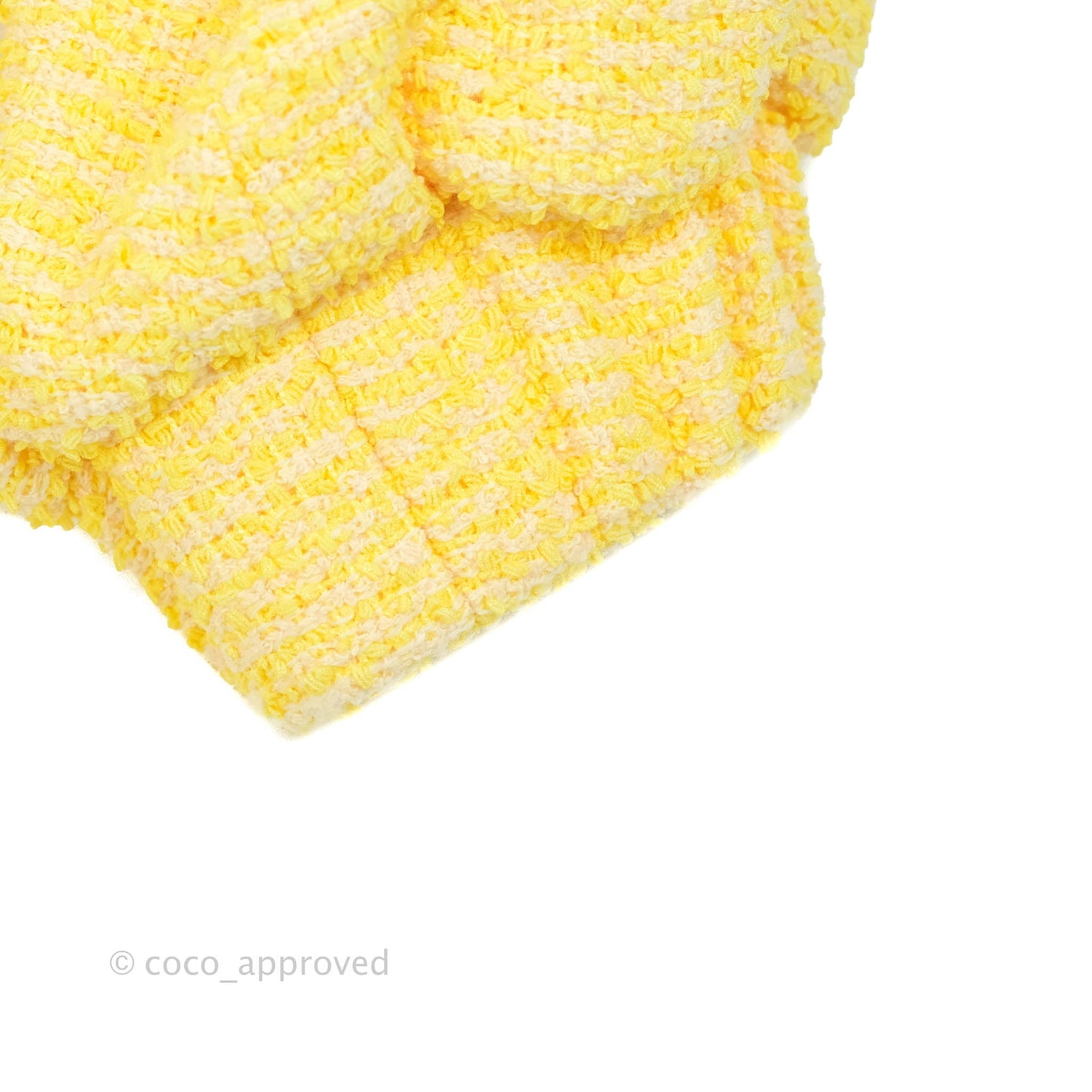 Chanel Yellow Tweed Jacket 21S