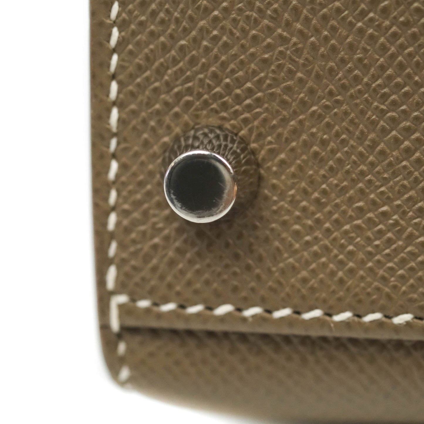 Hermès Kelly 32 Sellier Etoupe Epsom Palladium Hardware HSS