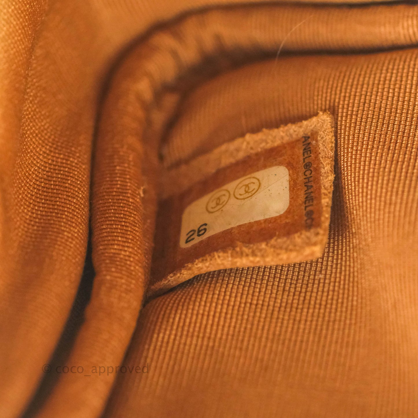 Chanel Camera Bag Caramel Dark Beige Caviar Gold Hardware