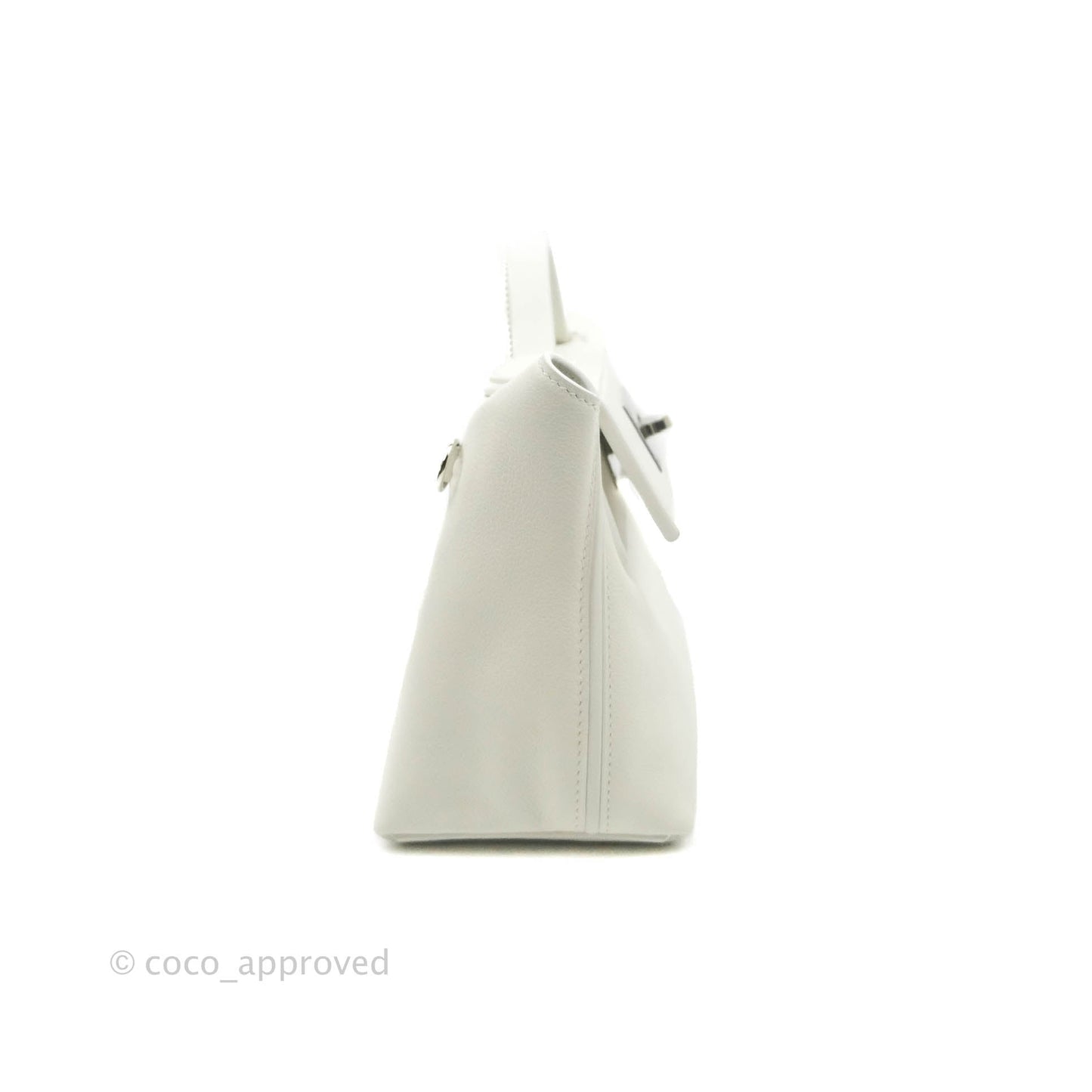 Hermès 24/24 21 Mini Blanc Evercolour Swift Palladium Hardware