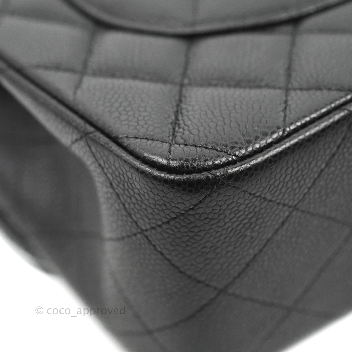 Chanel Jumbo Double Flap Black Caviar Gold Hardware⁣⁣