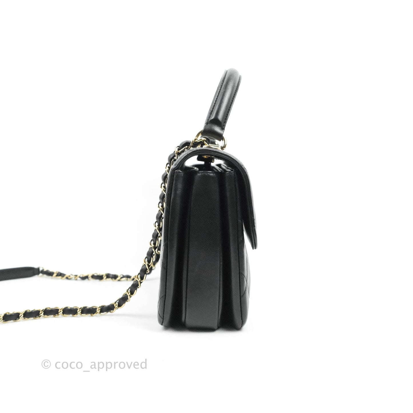 Chanel Trendy CC Small Black Lambskin Gold Hardware