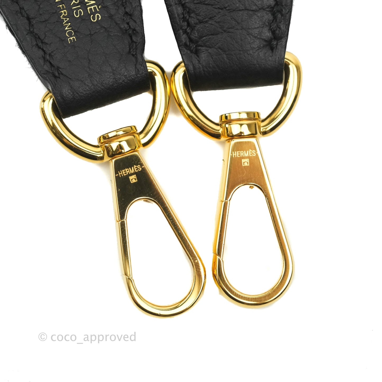 Hermès Clemence Mini Evelyne TPM Black Gold Hardware