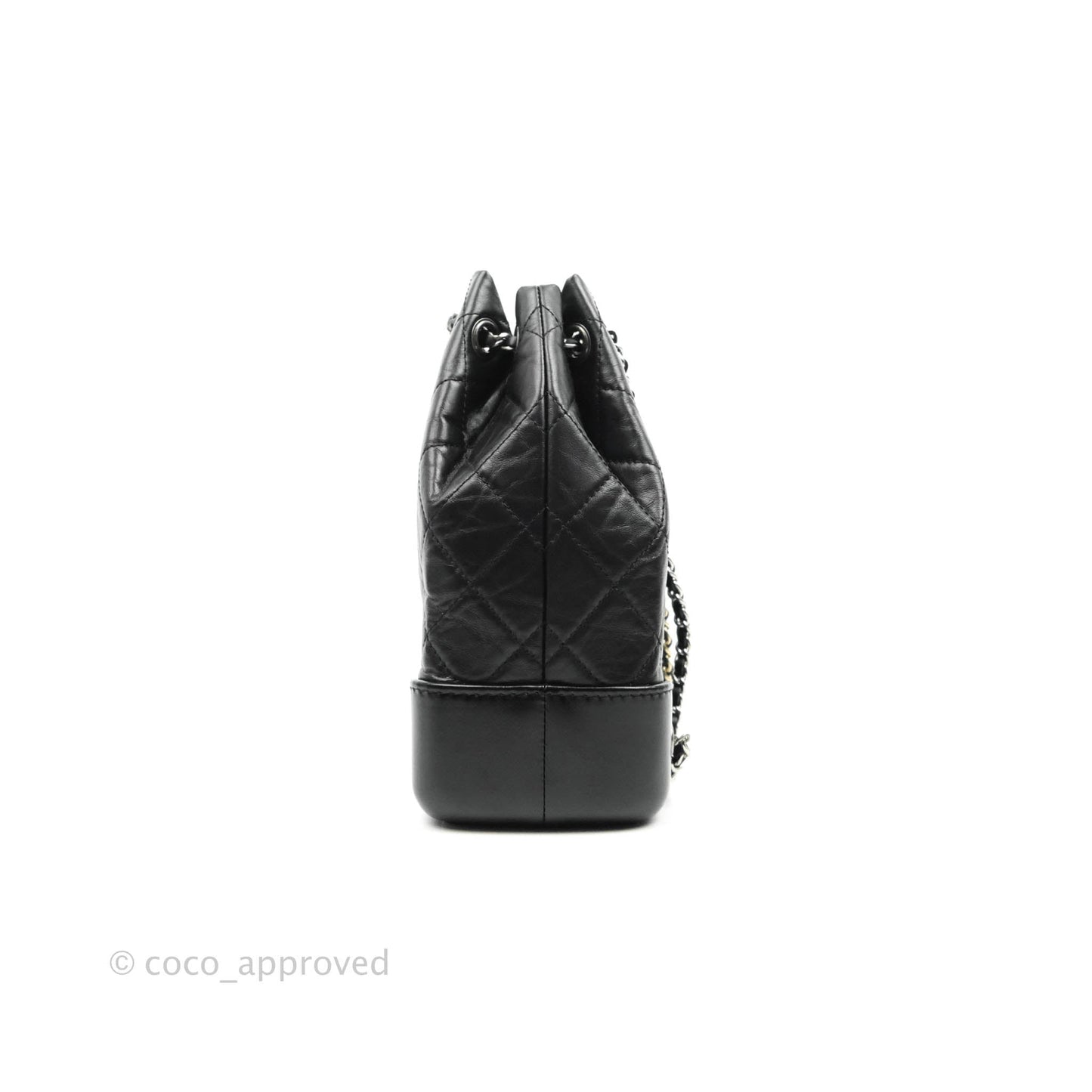 Chanel Small Gabrielle Backpack Black Aged Calfskin