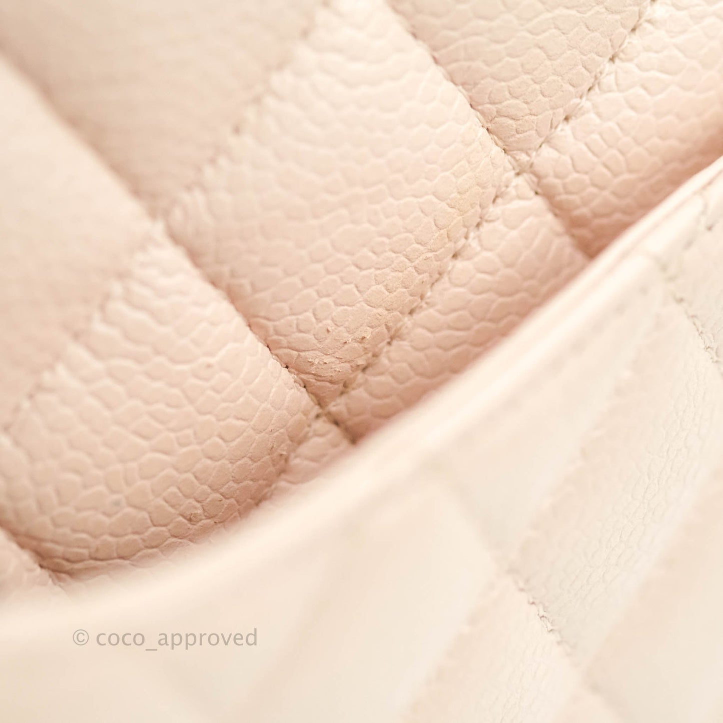 Chanel Classic M/L Medium Flap Quilted Sakura Pink Caviar Silver Hardware