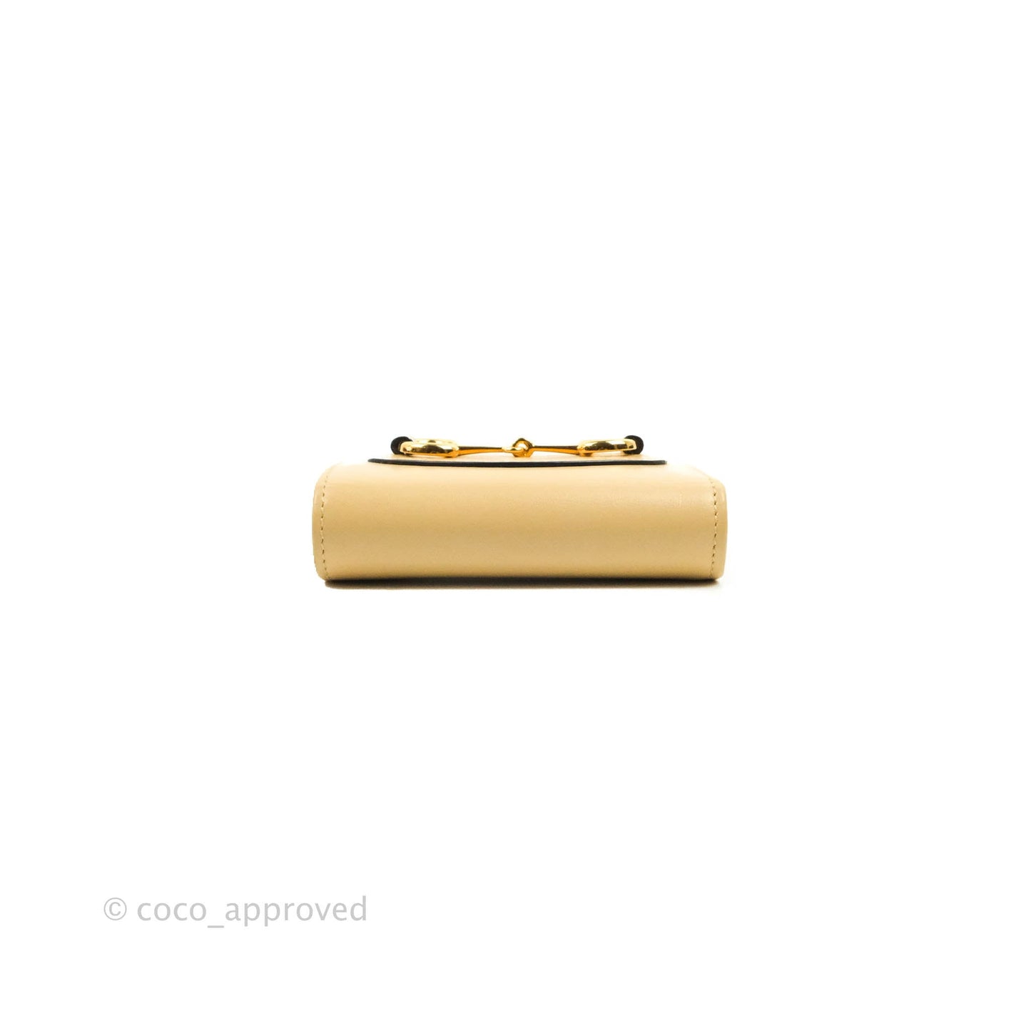 Gucci Horsebit 1955 Card Case Wallet Beige