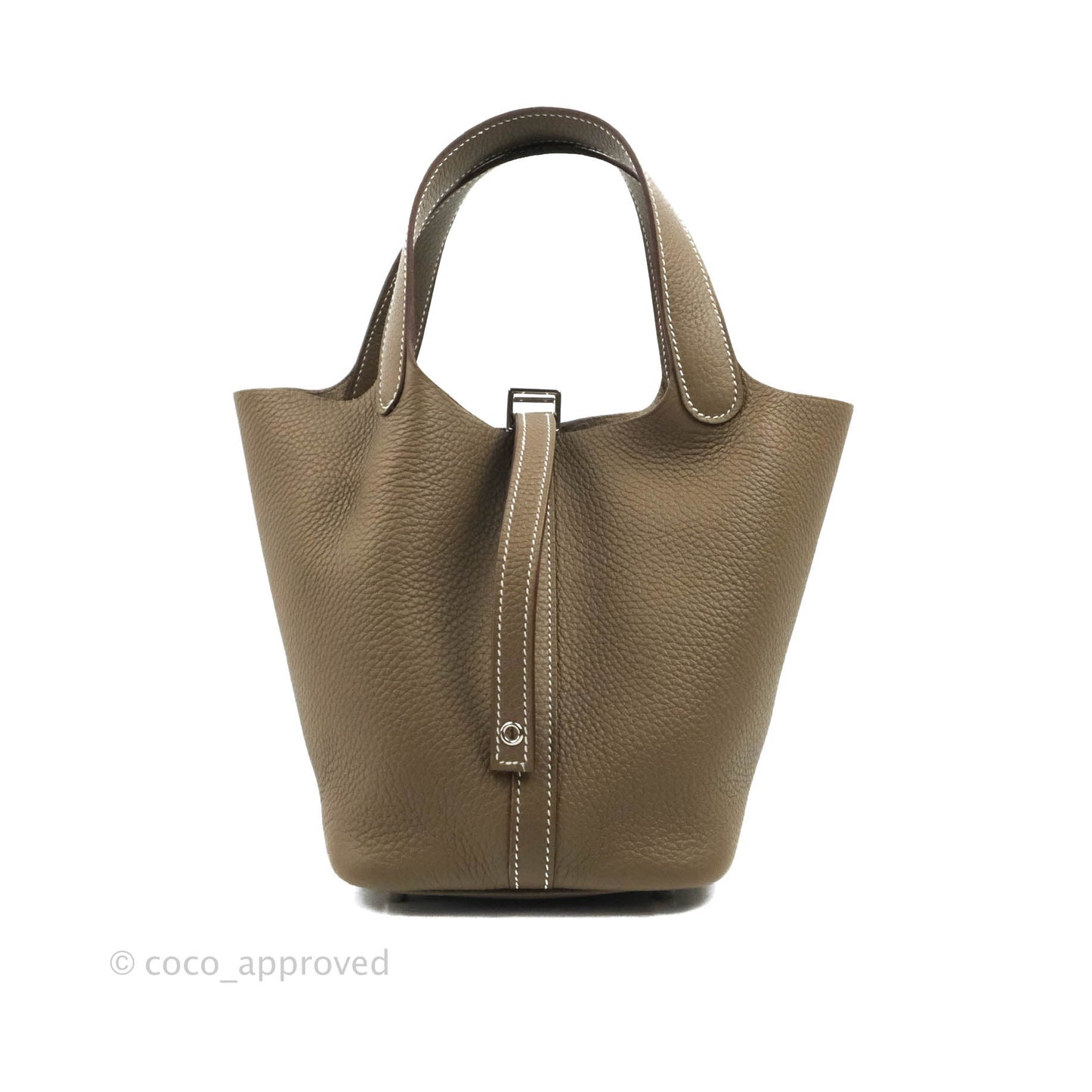 Hermès Picotin Lock 18 Etoupe Clemence Palladium Hardware