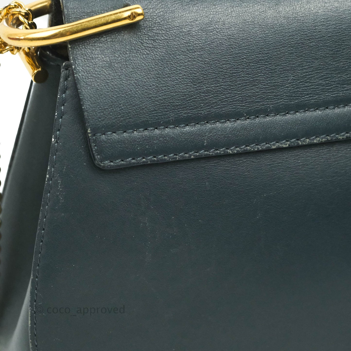 Chloe Drew Crossbody Bag Cloudy Blue Suede