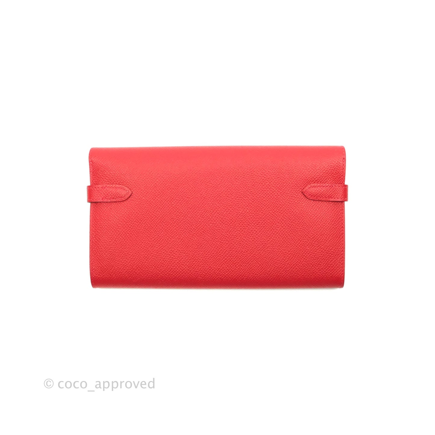 Hermès Kelly Wallet Red Epsom Gold Hardware
