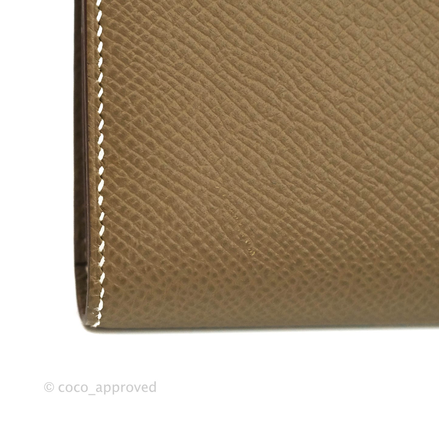 Hermès Bearn Wallet Etoupe Epsom Gold Hardware