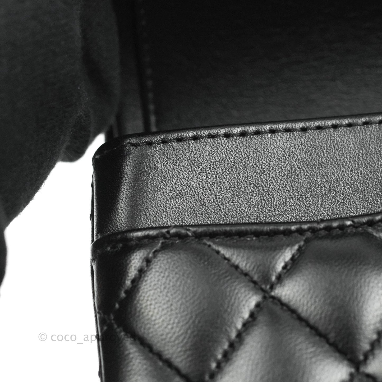 Chanel Classic Small S/M Flap Black Lambskin Rose Pink-Gold Hardware