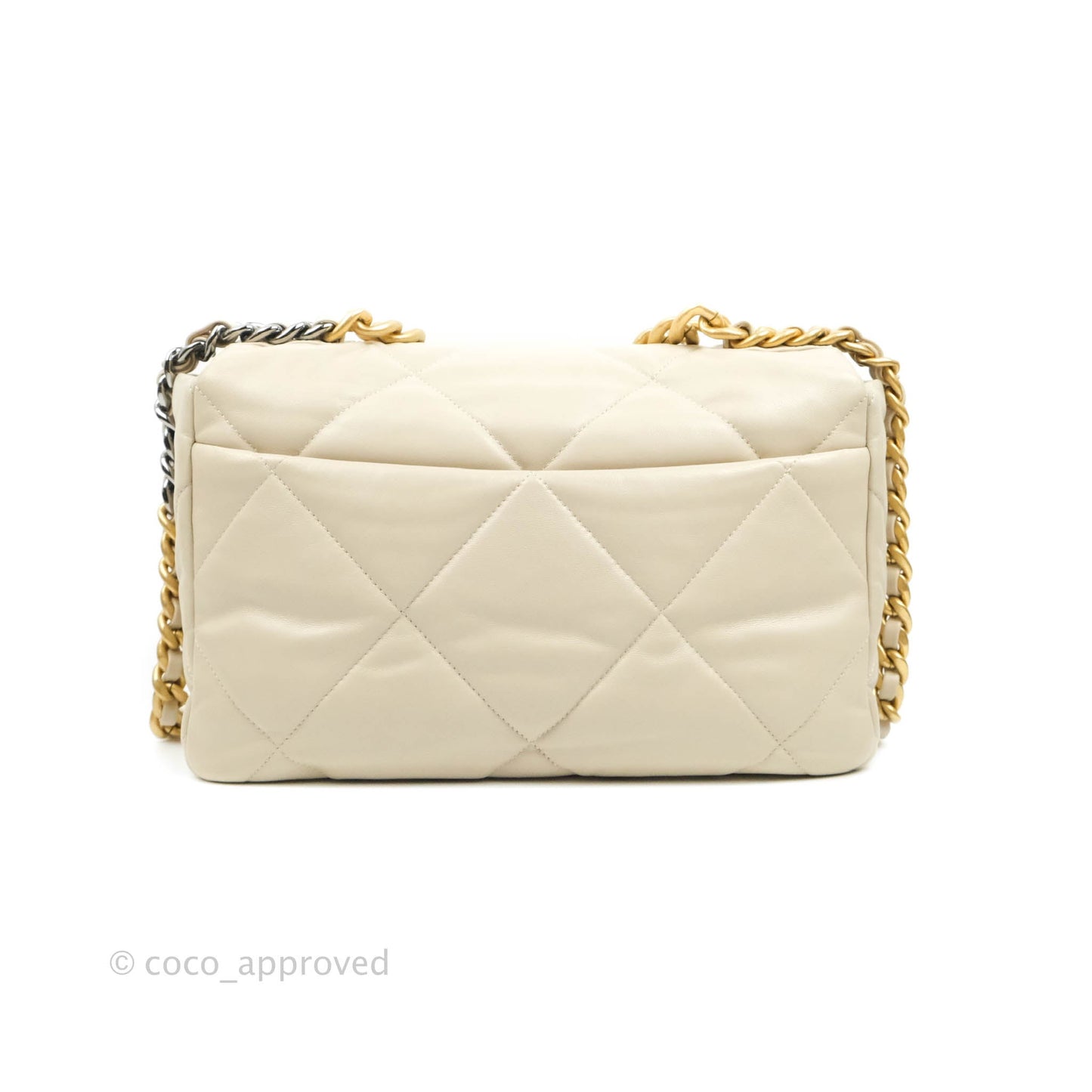 Chanel 19 Medium Beige Mixed Hardware