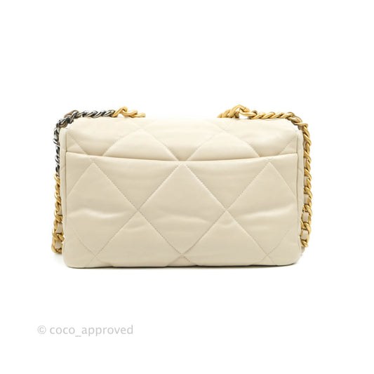 Chanel 19 Medium Beige Mixed Hardware